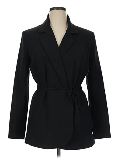Pre-owned Athleta Blazer Jacket In Black