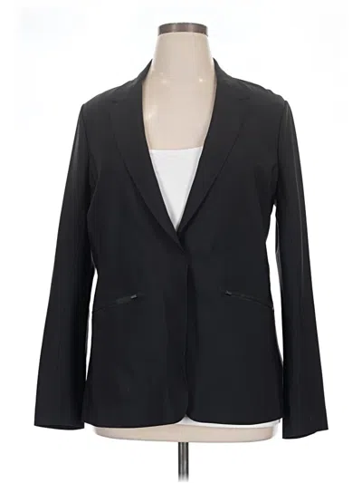 Pre-owned Athleta Blazer Jacket In Black