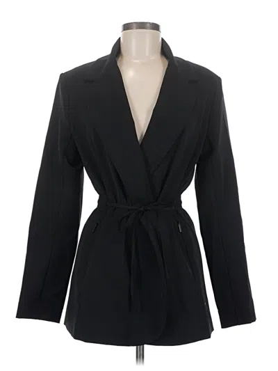 Pre-owned Athleta Blazer Jacket In Black