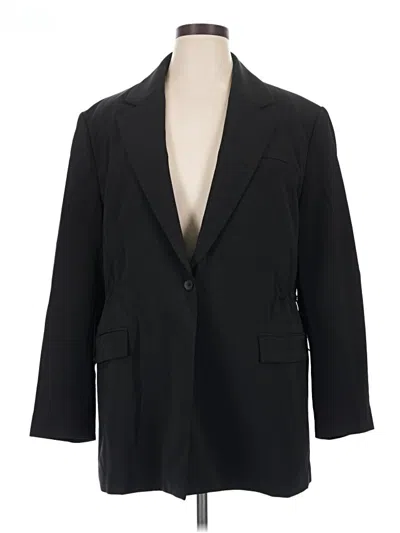 Pre-owned Athleta Blazer Jacket In Black