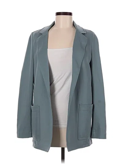 Pre-owned Athleta Blazer Jacket In Blue