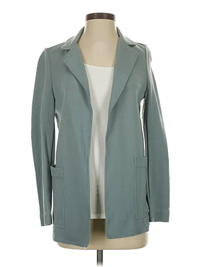 Pre-owned Athleta Blazer Jacket In Blue