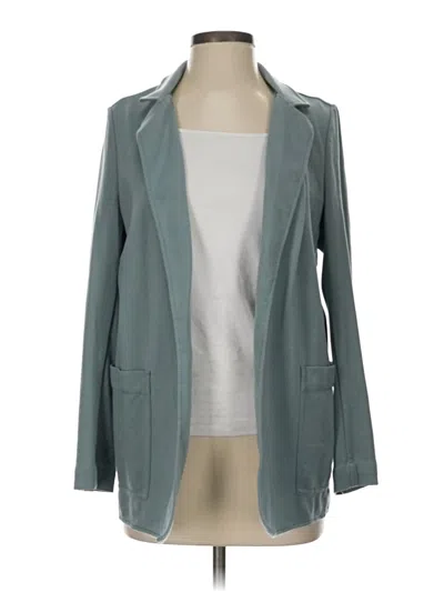 Pre-owned Athleta Blazer Jacket In Blue