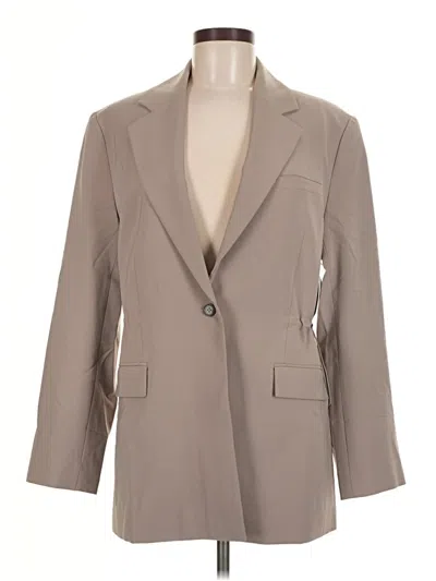 Pre-owned Athleta Blazer Jacket In Brown