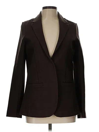Pre-owned Athleta Blazer Jacket In Brown