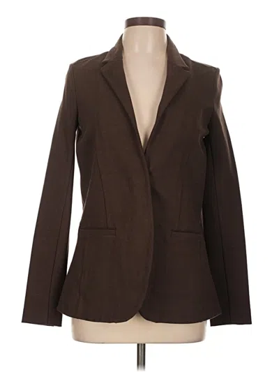 Pre-owned Athleta Blazer Jacket In Brown