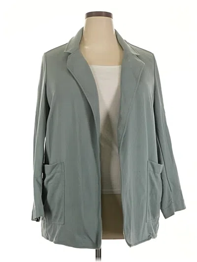 Pre-owned Athleta Blazer Jacket In Gray