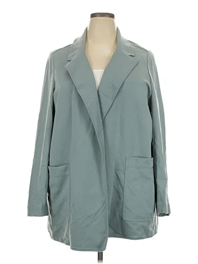 Pre-owned Athleta Blazer Jacket In Teal