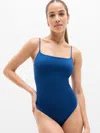 Athleta Bodymove Cami Bodysuit In Blue