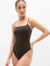 Athleta Bodymove Cami Bodysuit In Brown