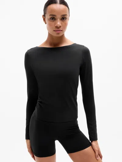 Athleta Bodymove Scoop Back Top In Black