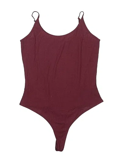 Pre-owned Athleta Bodysuit In Burgundy