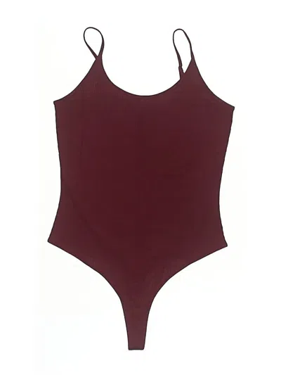 Pre-owned Athleta Bodysuit In Burgundy