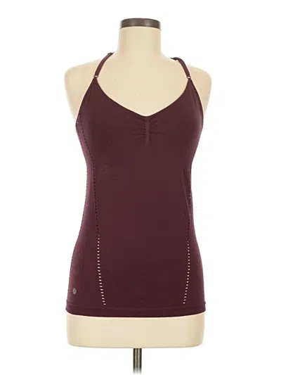 Pre-owned Athleta Bodysuit In Burgundy