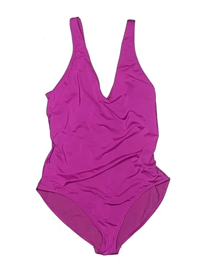 Pre-owned Athleta Bodysuit In Purple