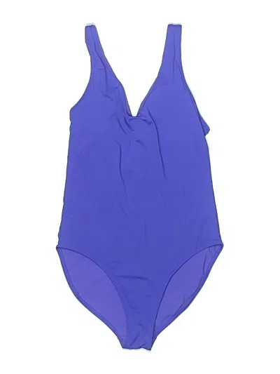 Pre-owned Athleta Bodysuit In Purple