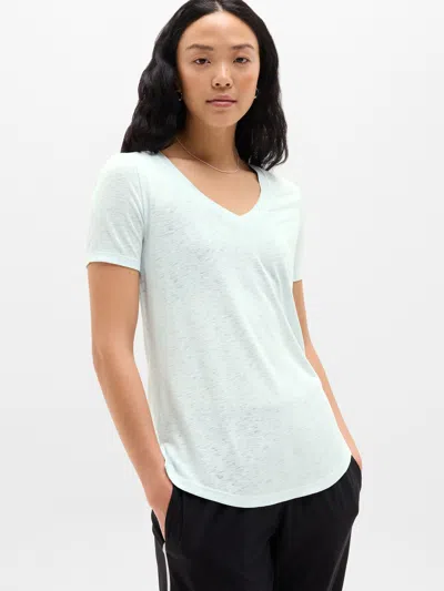 Athleta Breezy Scoop V-neck Tee In Sky