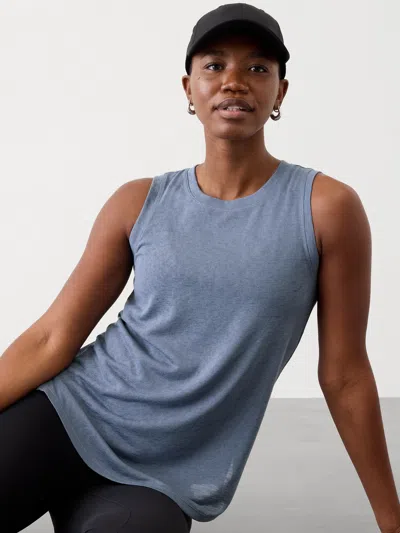 Athleta Breezy Tank In Shadow Blue