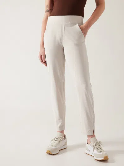 Athleta Brooklyn Mid Rise Ankle Pant In Abalone Grey