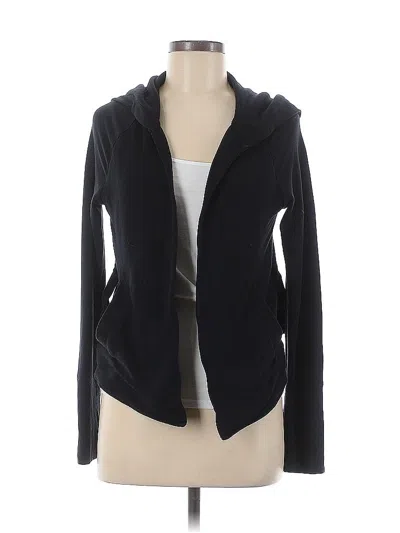 Pre-owned Athleta Cardigan Sweater In Black
