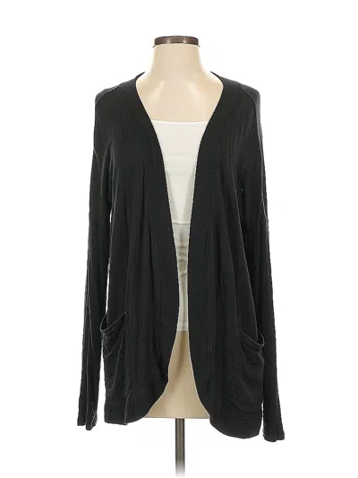 Pre-owned Athleta Cardigan Sweater In Black