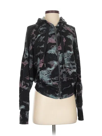 Pre-owned Athleta Cardigan Sweater In Black