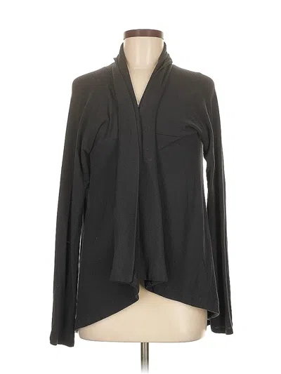Pre-owned Athleta Cardigan Sweater In Black