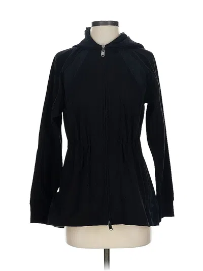 Pre-owned Athleta Cardigan Sweater In Black