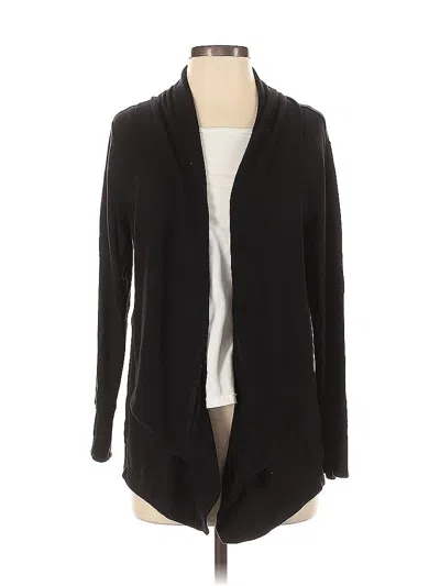 Pre-owned Athleta Cardigan Sweater In Black