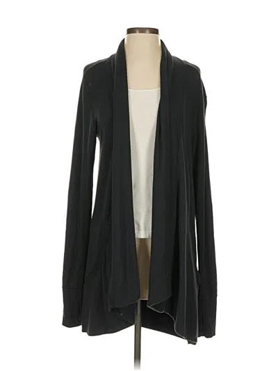 Pre-owned Athleta Cardigan Sweater In Black
