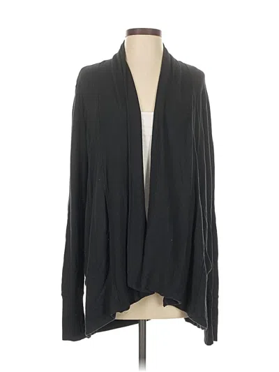 Pre-owned Athleta Cardigan Sweater In Black