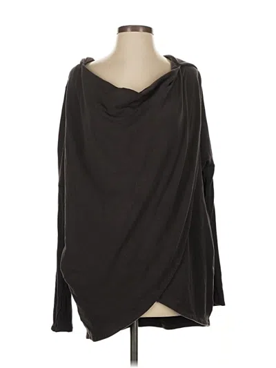 Pre-owned Athleta Cardigan Sweater In Black