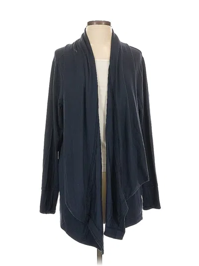 Pre-owned Athleta Cardigan Sweater In Black