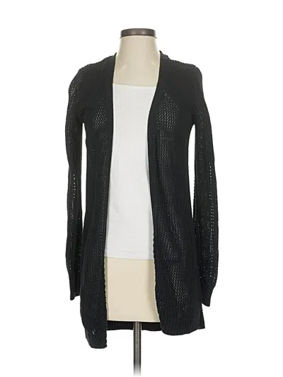 Pre-owned Athleta Cardigan Sweater In Black