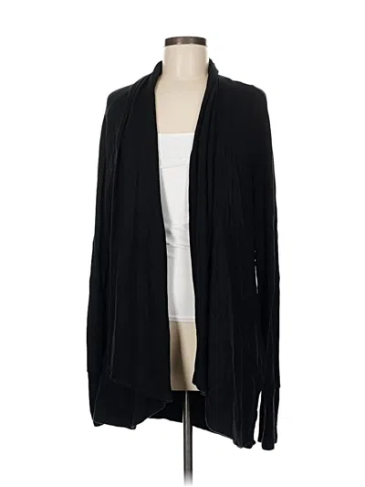 Pre-owned Athleta Cardigan Sweater In Black