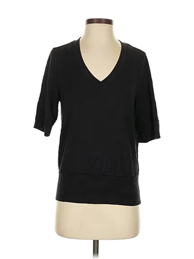 Pre-owned Athleta Cardigan Sweater In Black