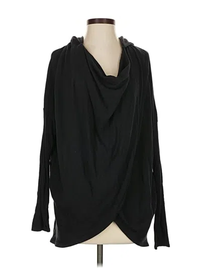 Pre-owned Athleta Cardigan Sweater In Black