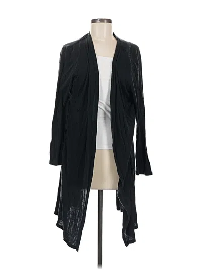 Pre-owned Athleta Cardigan Sweater In Black
