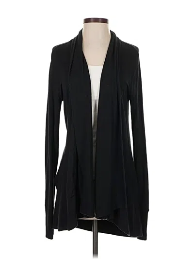 Pre-owned Athleta Cardigan Sweater In Black
