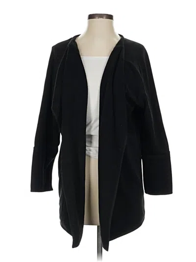 Pre-owned Athleta Cardigan Sweater In Black