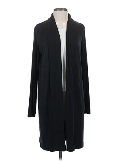 Pre-owned Athleta Cardigan Sweater In Black
