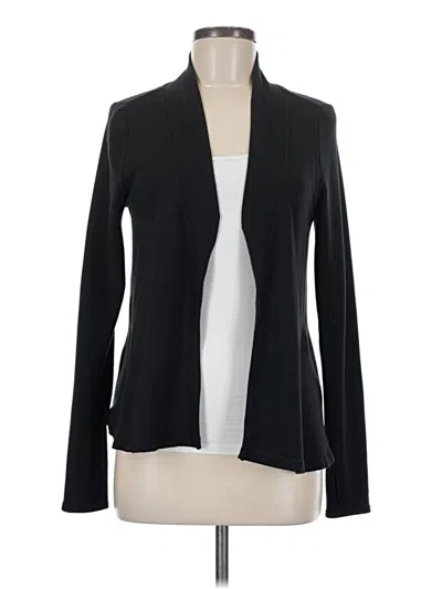 Pre-owned Athleta Cardigan Sweater In Black