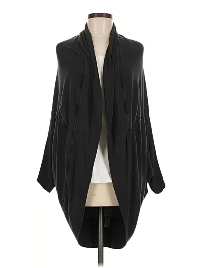Pre-owned Athleta Cardigan Sweater In Black