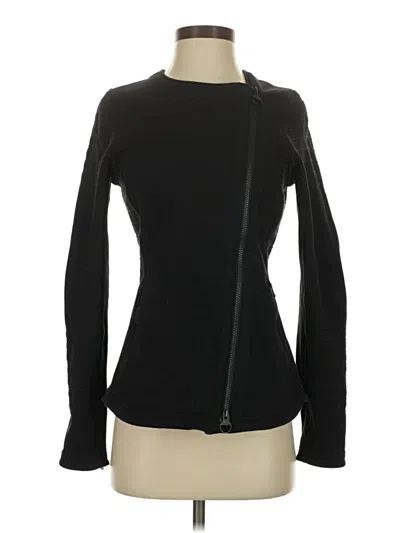 Pre-owned Athleta Cardigan Sweater In Black