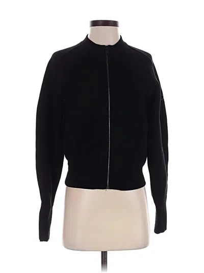 Pre-owned Athleta Cardigan Sweater In Black
