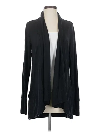 Pre-owned Athleta Cardigan Sweater In Black