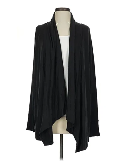 Pre-owned Athleta Cardigan Sweater In Black