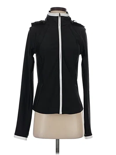 Pre-owned Athleta Cardigan Sweater In Black
