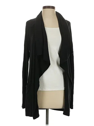 Pre-owned Athleta Cardigan Sweater In Black
