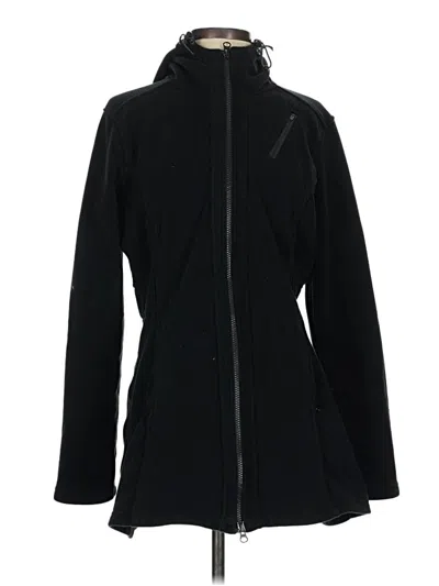 Pre-owned Athleta Cardigan Sweater In Black